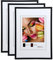 IDEAL TREND New Lifestyle Set Bilderrahmen Wanddeko Collage Poster Rahmen 2er 3er 5er Pack: Farbe: 3er Pack Schwarz | Format: 29,7x42 DIN A3