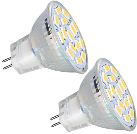 Pilipane 12V MR11 GU4 LED Bulbs,3W 12V Light Bulbs,Spot Light Small Spotlight Bulb,2Pcs Light Bulb, Halogen Replacement, Soft White 3000K, Ceramic Base Bulb for Bedroom Living Room (Warm Light)