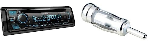 Kenwood KDC-BT960DAB CD-Autoradio mit DAB+ & Bluetooth Freisprecheinrichtung & Hama Antennenadapter Antennenstecker DIN - Antennenkupplung ISO 43642