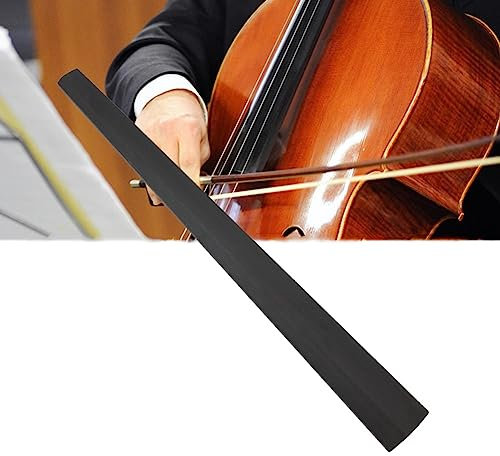 HDYNUZ 4/4-Cello-Griffbrett Ebenholz-Griffbrett in voller Größe Cello-Teile Zubehör Ersatzteile (Size : Round)
