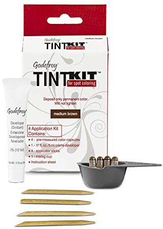 Professional Root Touch Up Hair Coloring Kit, Medium Brown, 4 applications