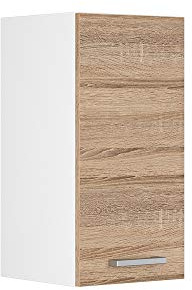 Vicco Hängeschrank R-Line, Sonoma, 30 cm mit Tür, zur Wandmontage zur Aufbewahrung von Haushaltsutensilien