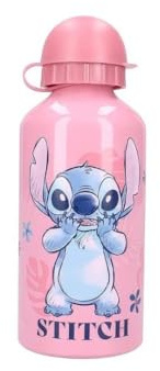 My sweety pop Gourde pour enfant Stitch Aluminium Pour enfant Crèche École | Vacances Repas 19 cm 500 ml Hydratation