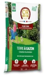 OR BRUN Terre à Gazon 35 L | Bio & Spécial Regarnissage