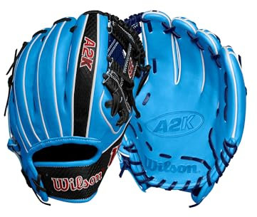Wilson Winter 2024 A2K 1786 Infield Baseball-Handschuh, 29,2 cm, tropisches Blau/Marineblau/Rot, Rechtshänder