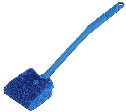 POPETPOP Double Sided Aquarium Fish Tank Cleaning Brush Sponge Scrubber for Tank and Shower Cleaning