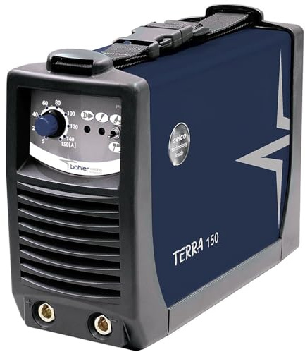 Böhler Terra Soldador Eléctrico 5-150A - Soldador Eléctrico con Arranque en Caliente, Arco Force & Antiadherencia, 230V
