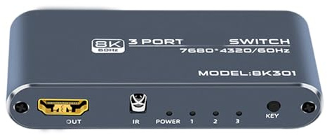 Fahoujs Compatible HDMI vers adaptateur audio optique/analogique Le 8K pour une expérience sonore immersive prend en charge