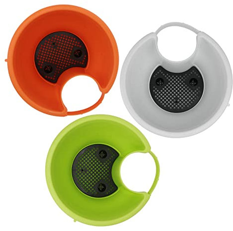 KONTONTY 3 pièces Pots de Fleurs Suspendus Gouttière pour Plantes et Fleurs Design Pratique et Durable pour Décoration Intérieure et Extérieure