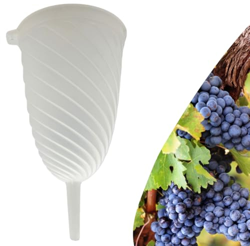 acquaverde | Imbuto a Tortiglione per Filtraggio Vino e Liquori, Ø 15 cm capacità 2 LT, Realizzato in Plastica Alimentare Alta qualità, Adatto con l'utilizzo di Filtri Carta - Made in Italy
