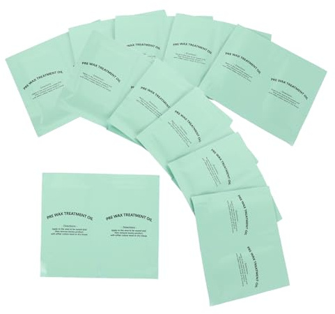 VALICLUD 50 Pièces Lingettes Pré-dépilation et Apaisantes Lingettes Nettoyantes à Huile pour Préparer la Peau Épilation Soins Cutannés pour Épilation
