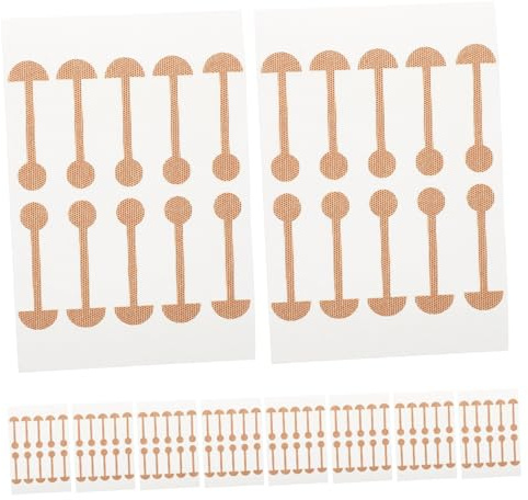 Autocollant D'aile de Nez 10 Pièces en Tissu Élastique | Auto-adhésif, Correcteur de Contour Nasal, Format Pratique pour Usage Quotidien