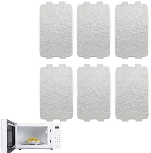 Placa de Mica para Microondas Universal - 116mm x 64mm, 6 Piezas - Cubierta de Guía de Ondas - Ideal para Reparar y Reemplazar Partes en Hornos Microondas, Tostadoras y Calentadores