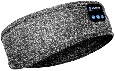 Zerabidpro Cuffie per Dormire Bluetooth 5.2 Cuffie Antirumore per Dormire Stereo HD 26 Ore,per Sonno, Sport, Yoga, Viaggi e Insonnia, Fascia Regolabile e Confortevole