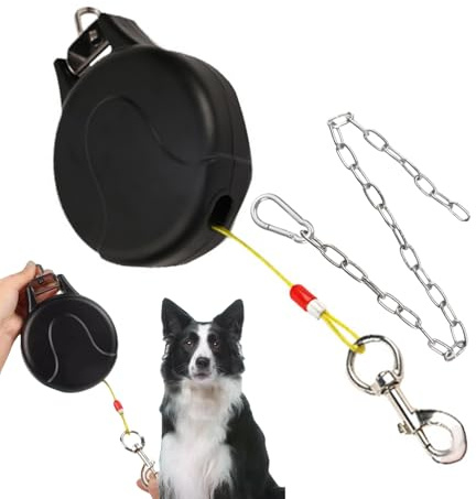 Utdragbart Rullkoppel För Hundar,Lång och Enkelt att Förvara | Utdragbar Hundlina För Vägg - Promenader Löpning Vandring Camping