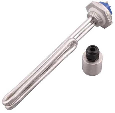 Heizelement For Warmwasserbereiter 1 BSP/32 Mm, For Brau-/Boiler-Anwendungen, Rohrförmiger Elektrischer Heizkörper, 240 V 2400 W, 230 V 3500 W, Edelstahl SUS304(Set,230V 3500W)