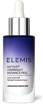 ELEMIS Peptide4 Overnight Radiance Peel, Enriched with AHAs and Nourishing Botanical Oils, Multi-Tasking Daily Lactic Acid Peel Gently Exfoliates for a Brighter, Flawless-Looking Complexion, 30ml