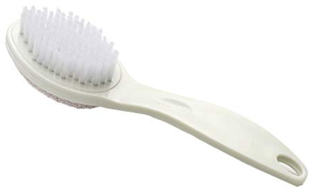 EXCEART Bimsstein Pediküre Werkzeuge Doppelseite Harthautentferner Pinsel für Hände Fuß Datei Peeling Grün