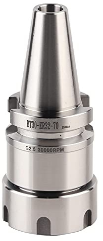 Mandrino a Pinza BT30 ER32 per Utensili CNC, Portautensili con Bilanciamento, Alta Precisione, 70mm, Compatibile con Fresatrici | Mandrino er32 per Cnc Precisione 0.005Mm 30.000 Rpm per Fresatrici Trattamento Termico