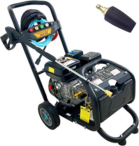 DeTec. Benzin Hochdruckreiniger 7 PS Motor Terrassenreiniger max. 170 bar inkl. Dreckfräse