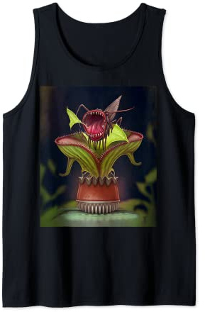 Funny Graphic Houseplant Art Cool Venus flytrap bug eater Tank Top