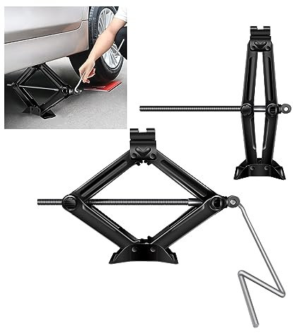 Scherenwagenheber 2T Arbeitssparendes Design Auto Wagenheber, verdickte Stahlplatte, geeignet für Autos und Sportfahrzeuge