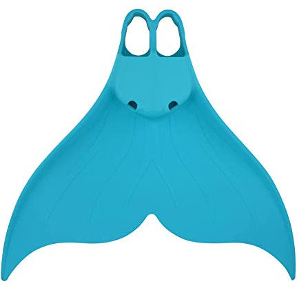 SEAQUANTUM Fins Mermaid Swim Monofin for Snorkeling Diving Swimming Flippers Adult Men Womens (Blue, X-Large)