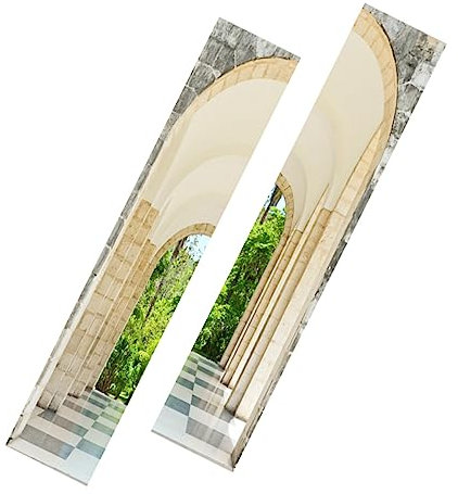 HOMSFOU 2stücke Wasserdichte Türaufkleber Für Schlafzimmer Dekorative Wandsticker Abnehmbar Und Selbstklebend Geeignet Für Glatte Oberflächen Wie Türen Und Wände Vielseitige