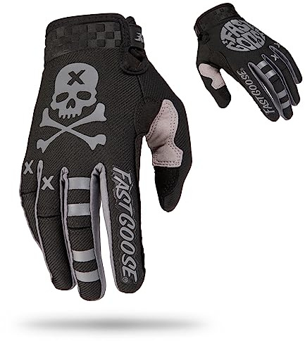 Fast passion Dirt Bike Motorradhandschuhe, Motocross-Handschuhe, Motorrad, Reiten, Fahrrad-Handschuhe, ATV, MX, MTB, Off-Road-Rennsport, Sport, Radhandschuh (Schwarzgrau, M)