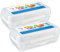 HOMESHOPA Pack 2 Eggs Storage Box 8 Grid, BPA Free Plastic, Multipurpose Shockproof Tray Eggs Dispenser Holder, Sturdy Carrier Container Egg Boxes with Lid, Portable Stackable Refrigerator Safe
