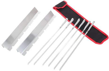 FUNOMOCYA Grillspieße Aus Edelstahl Bbq-spieße Zum Grillen Metallspieße Für Kabobs Wiederverwendbare Spießstangen Für Schaschlik Grillzubehör Für Outdoor-grillen