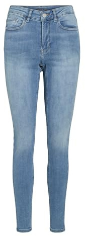 Visarah Rw Skinny Jeans MBD Bub245-Noos, Mellanblå denim, S / 32L