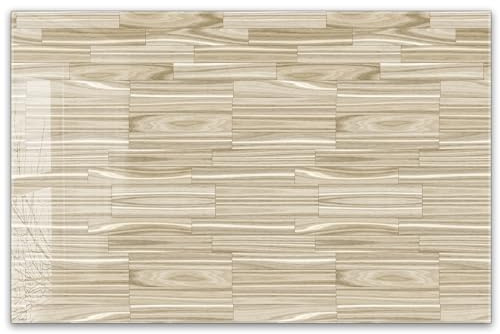 Herdabdeckplatte 80x52 cm ESG Glas | Holzwand Holz | Herd Abdeckung für Ceranfeld Schneidebrett Glasplatte Induktion