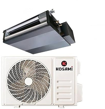 Climatizzatore Kosami Canalizzato comando a filo incluso R32 INVERTER Classe A++/A+ Unità Interna + Unità Esterna (12000 Btu)