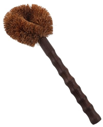 Vaguelly Solid Wood Pot Brush Heavy Duty Kitchen Cleaning Brush for Pans Sinks and Grill Pans for Deep Cleaning