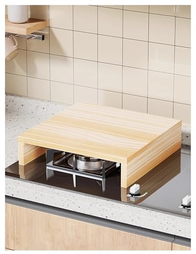 Placa de cubierta for cocina de gas, estante de almacenamiento for cocina eléctrica, bandeja de base de 6/10 cm con elevación(H 10cm/3.9in,40x40cm/15.7x15.7in)