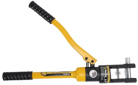 Eujgoov 16T Hydraulic Crimping Tool Hydraulic Cable Lug Crimper with 11 Pairs of Dies for Battery Welding Cables Power Lines