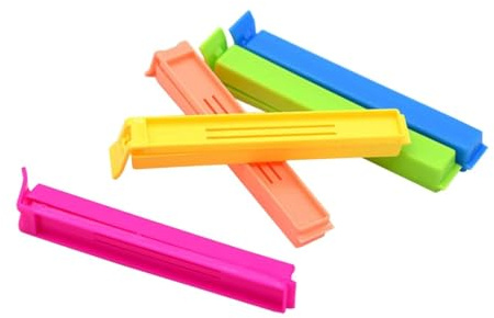 Alipis 48 piezas Clips de Sellado de Bolsas Plástico para Cocina Cierre Rápido y Conservación de Alimentos Frescos Color Aleatorio Color Aleatorio