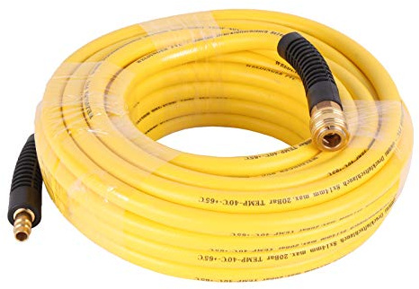 WELDINGER Druckluftschlauch 15 m Gummi-PVC 8 x14 mm mit Messingkupplungen