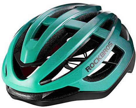 ROCKBROS Rennradhelm Fahrradhelm Integrierter Unisex Erwachsenen für Herren Damen für Mountain Bike Rennrad Gradient 3 Farben M (54-59cm)/L(58-63cm)