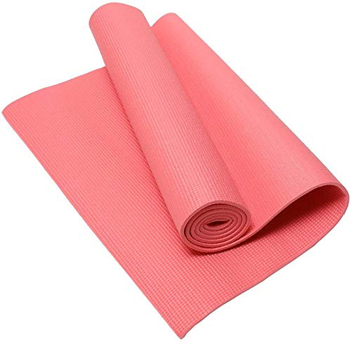 raxter 6 mm Yoga Pilates Mat Soft Non Slip Extra Thick Clear High Density Padding To Prevent Sore Knees, Perfect For ABs Exercise Training Meditation Fitness Gymnastic Physio Workout Pad (Pink)