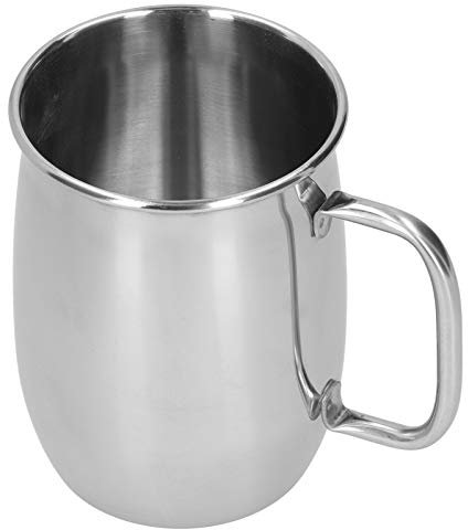 Boccale da birra in acciaio inossidabile Tazza da caffè grande con manico - 34 once/1 litro Boccale da birra Tazza da tè Caffè Tazza da viaggio Bicchiere da acqua per ufficio campeggio