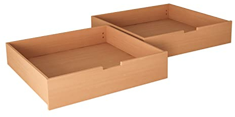 BettenABC Bubema Schubkasten 2er Schubladenset mit Rollen