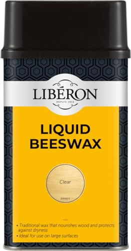 Liberon Liquid Beeswax with Pure Turpentine - Clear - 500ml - Nourishes Wood