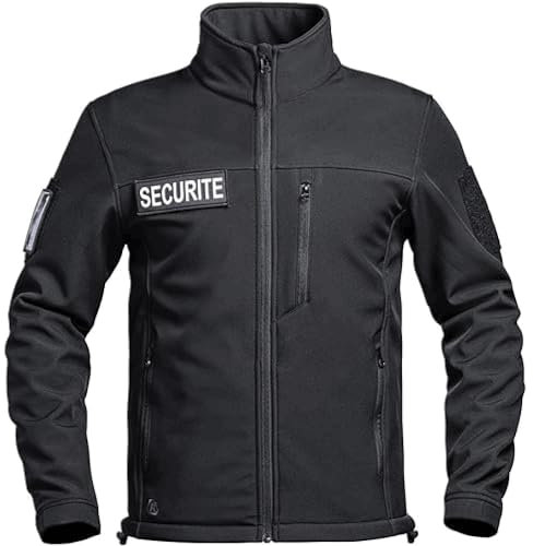 A10 Equipment Veste softshell Sécu-One flap sécurité noir