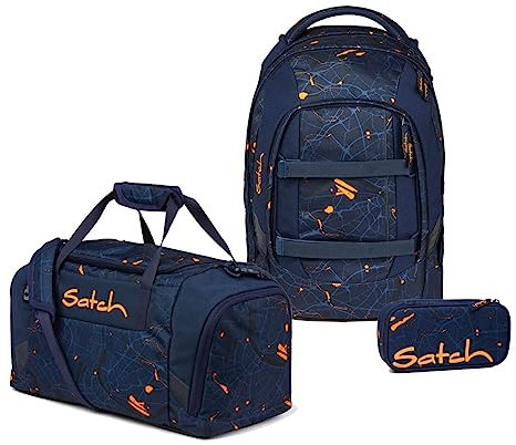 Satch Pack Schulrucksack Set 3tlg. inkl. Schlamperbox und Sporttasche (Urban Journey)