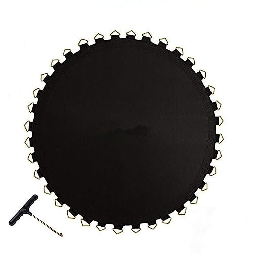Creperture Trampolin-Ersatzmatte, 3,66 m, 72 Schnallen, runde Trampoline, Sicherheitsfeder-Sprungmatte, wasserdicht, UV-beständig, V-Ringe, Hakenschnalle, Sprungbettpolster