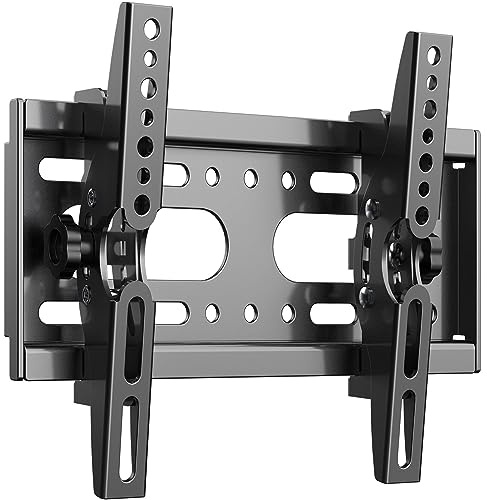 JXMTSPW Support Mural TV Inclinable pour écrans 14 à 42 Pouces TV et Moniteur,Support TV VESA Max 200x200mm Capacité Max 25kg,21 24 27 32 37 40 Pouces Fixation Mural TV Support