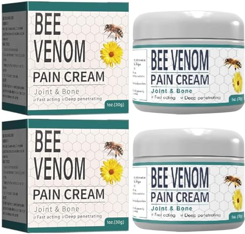 2 Stück Bee Venom Advanced Joint Cream, Bienengift Erweiterte Gelenkcreme, Professional Bienengift Reparatur Creme, Linderung für Nacken, Taille, Rücken, Hände, Füße und Beine Unbehagen