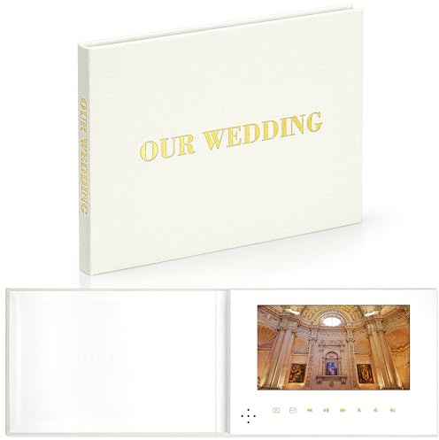 Eternal Love : Our Wedding Video Book - Luxury Linen Bound Album with 7” Display, 4GB Memory, Rechargeable Battery. Cherish Every Moment - JTRF